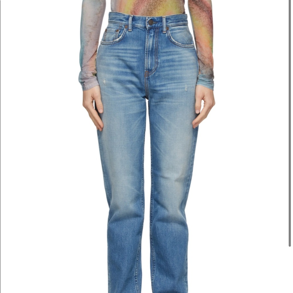 Acne Studios Slim High Rise Jeans